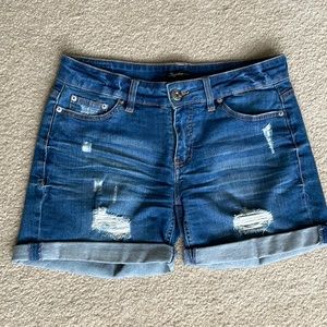 Distressed Jean Shorts